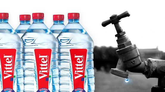 Vittel Wasser Ressourcen durch Nestlé gefährdet