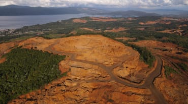 Nickelmine von PT Vale Indonesia in Süd-Sulawesi