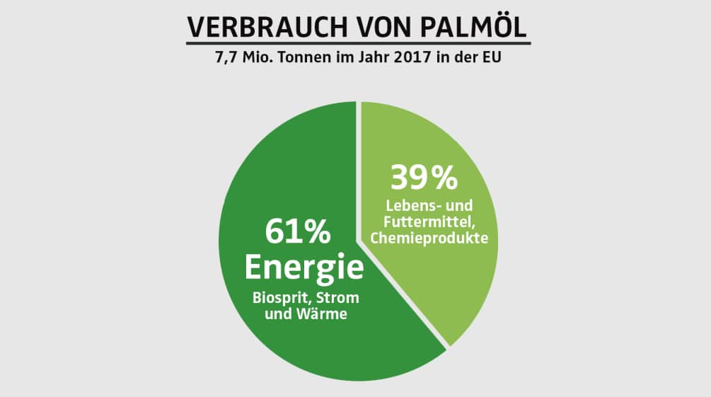 Verbrauch von Palmöl in EU 2017