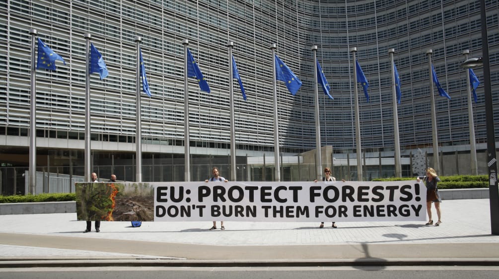 Petitionsübergabe in Brüssel