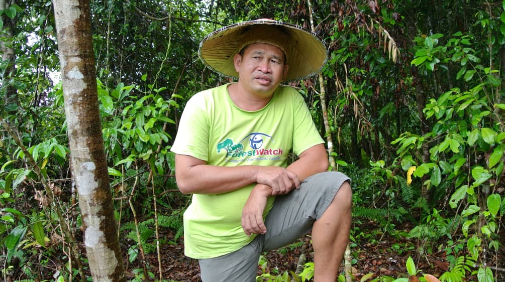 Umweltschützer Matek Geram in Sarawak, Malaysia