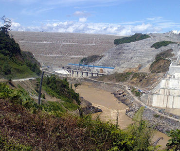 Der Bakun-Staudamm in Sarawak