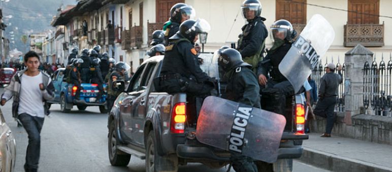 Militär in Cajamarca: Regierung setzt auf Gewalt Millitär in Cajamarca
