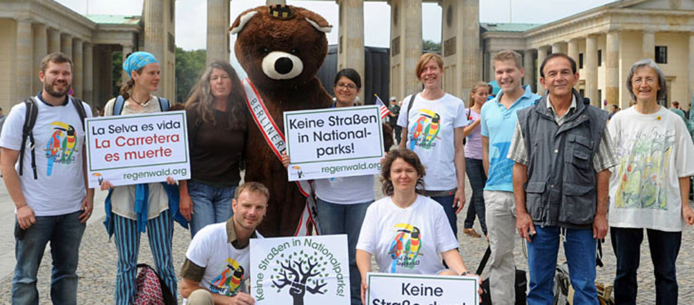 Protestkundgebung vor Brandenburger Tor