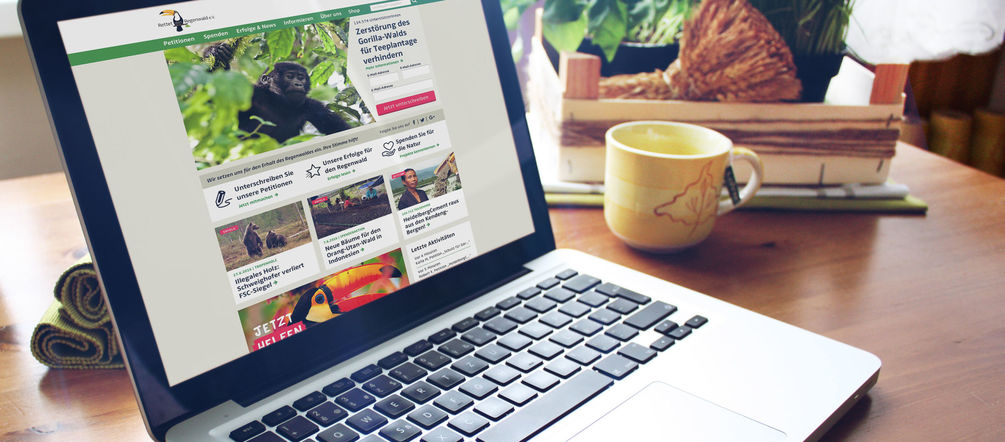 Sie können ab sofort unsere Website in neuem Anstrich verwenden Mockup Website Relaunch deutsch