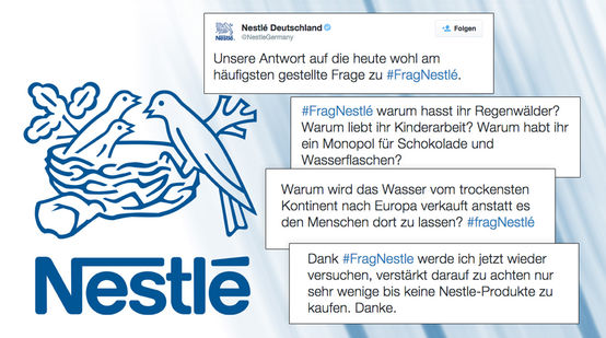 Nestlé Werbung und Diskussion