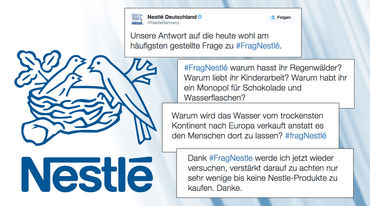 Nestlé Werbung und Diskussion