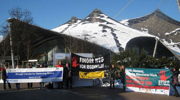 Proteste gegen Belo Monte in München