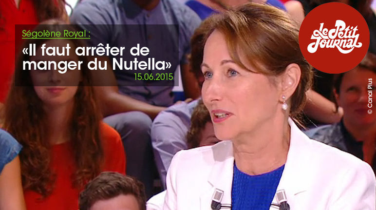 Frankreichs Umweltministerin Ségolène Royal wirbt im TV dafür, kein Nutella zu essen