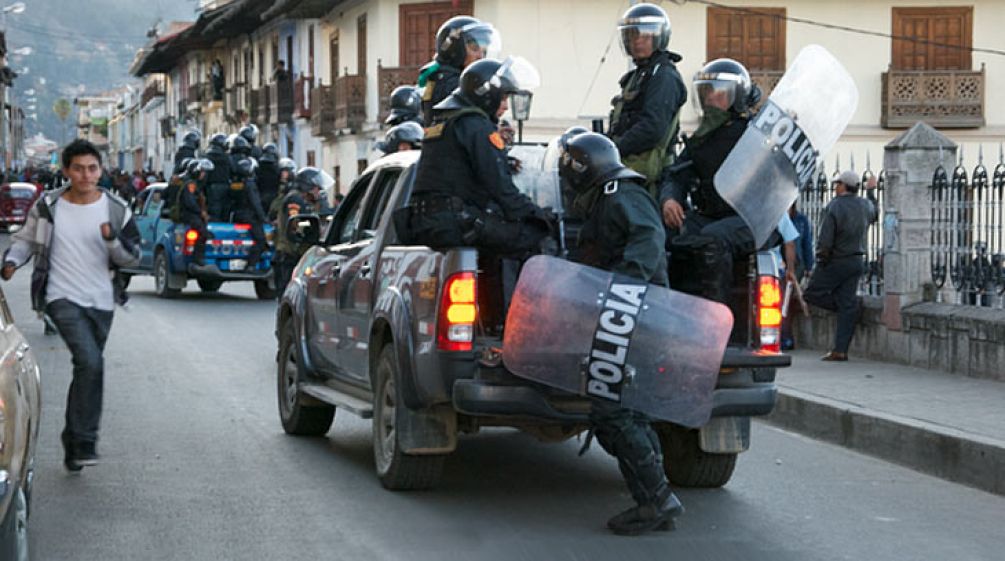 Militär in Cajamarca: Regierung setzt auf Gewalt Millitär in Cajamarca