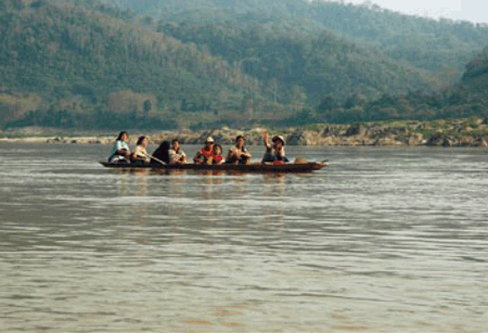 Eingriffe in den Lauf des Mekong gefährden die Laichplätze der Fische...