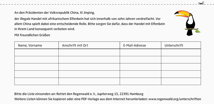 Elefanten – Abschied für immer? U-Liste