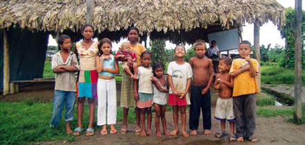 Sie kämpfen um ihre Heimat in der Gemeinde Camelias, Provinz Chocó Sie kämpfen um ihre Heimat in der Gemeinde Camelias, Provinz Chocó
