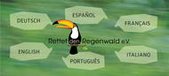 regenwald.org in sechs Sprachen
