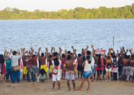 Der geplante Stausee am Xingu hätte die Größe des Bodensees