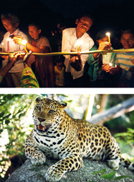 Sieben Dörfer liegen in den lange Zeit unberührten Wäldern des Tals, Lebensraum auch für seltene Tiere wie Leoparden (Foto: Allan Michaud). Heute beten die Menschen für ihre Heimat (Foto: Luke Duggleby)